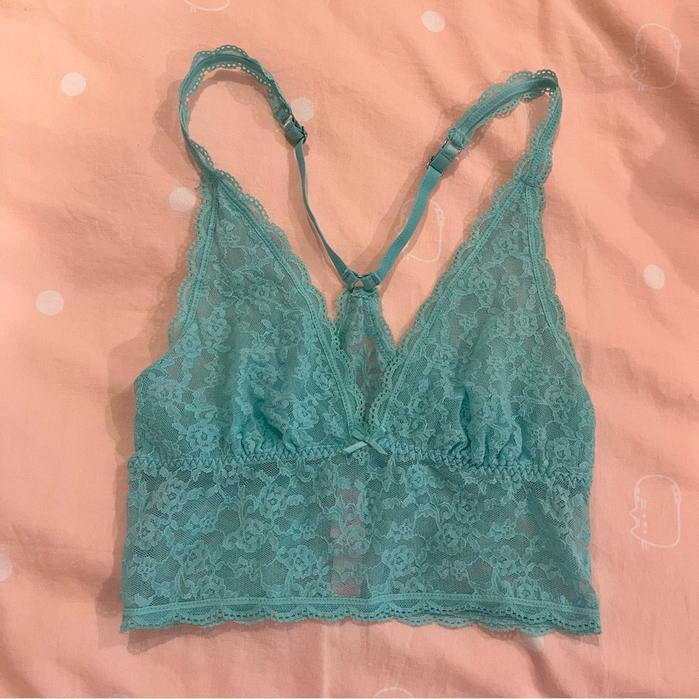 Victoria's Secret Teal Lace Bralette